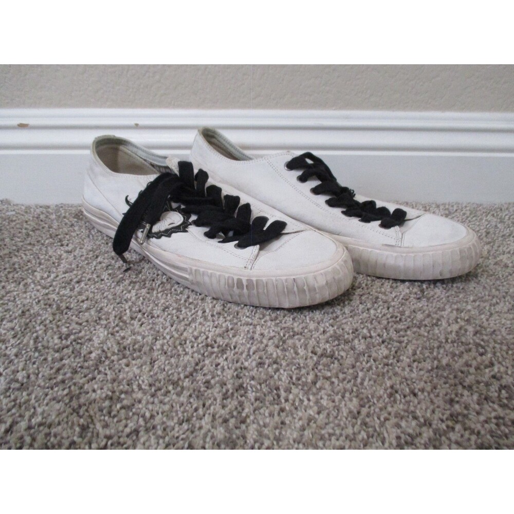 John Varvatos Bootleg Vulcanized Skull Mens Sneaker 12 low top Rare